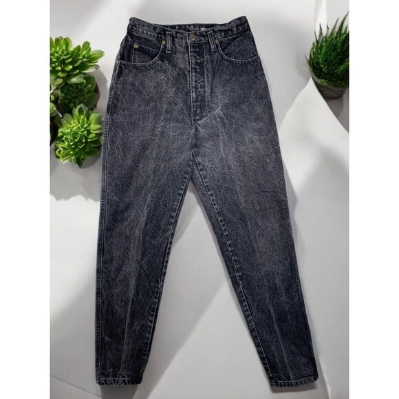 Vintage BLEU CAFE Acid Wash High-Waisted Mom Jeans - Size 10 - Picture 1 of 11